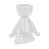 VASO RELAXITO DOBRADURA SENTADO BRANCO DE PLA
