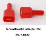 TERMINAL MACHO ISOLADO TOTAL 0,5-1,5MM VERMELHO MDFN1,25-250
